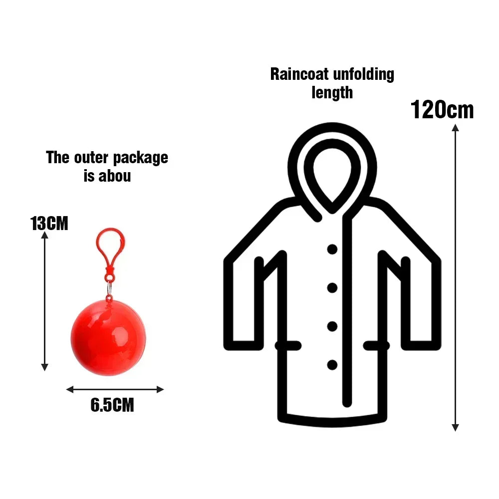 Mini  Disposable Raincoats Ball - Wholesalus