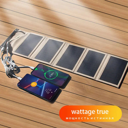 Portable Solar Panel USB Power Bank - Wholesalus