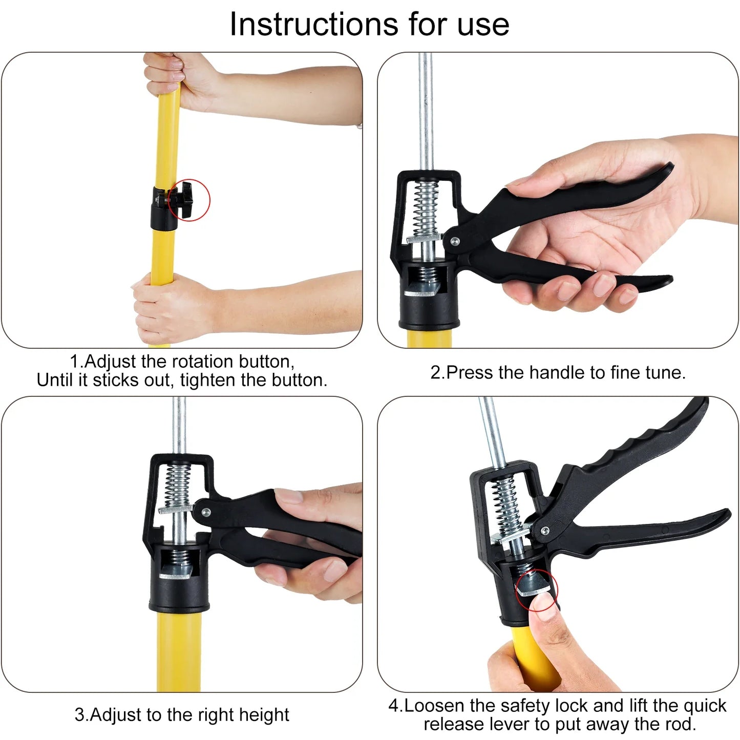 Wood Working Adjustable Non-Slip Telescopic  Support