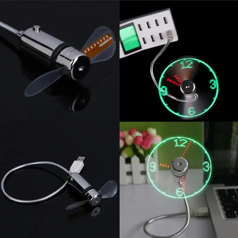 USB LED Fan Clock