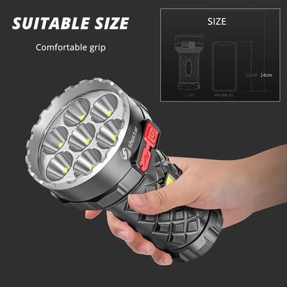 Ultra Powerful LED Rechargeable Flashlight - Wholesalus