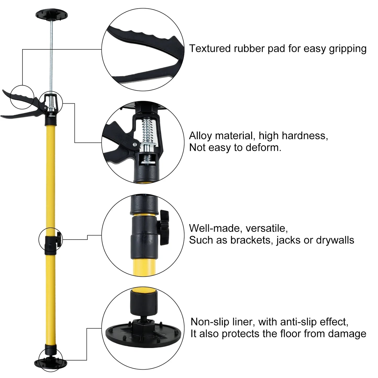 Wood Working Adjustable Non-Slip Telescopic  Support