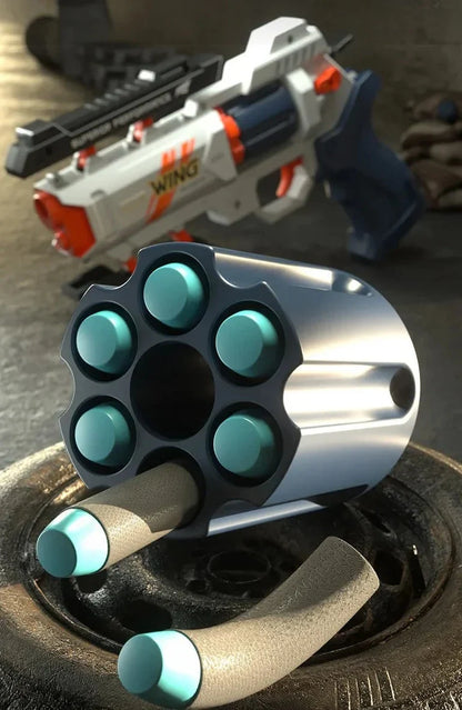 Soft Bullet Revolver Gun Toy - Wholesalus