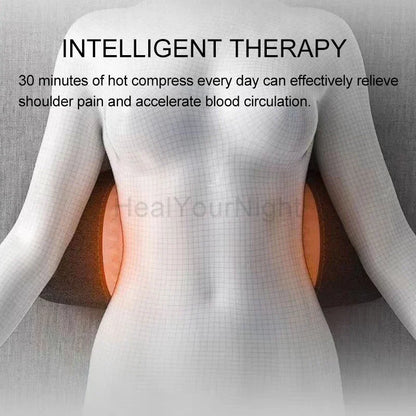 Hot Compression Vibrating Massage Pillow - Wholesalus