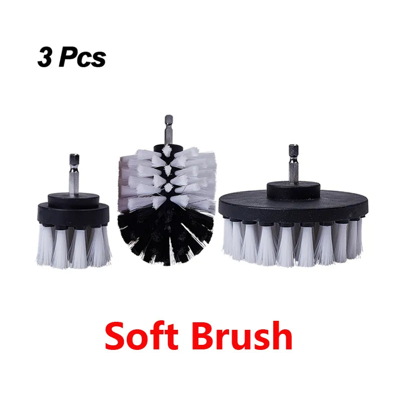 Drill Attachment Scrub Brush Kit