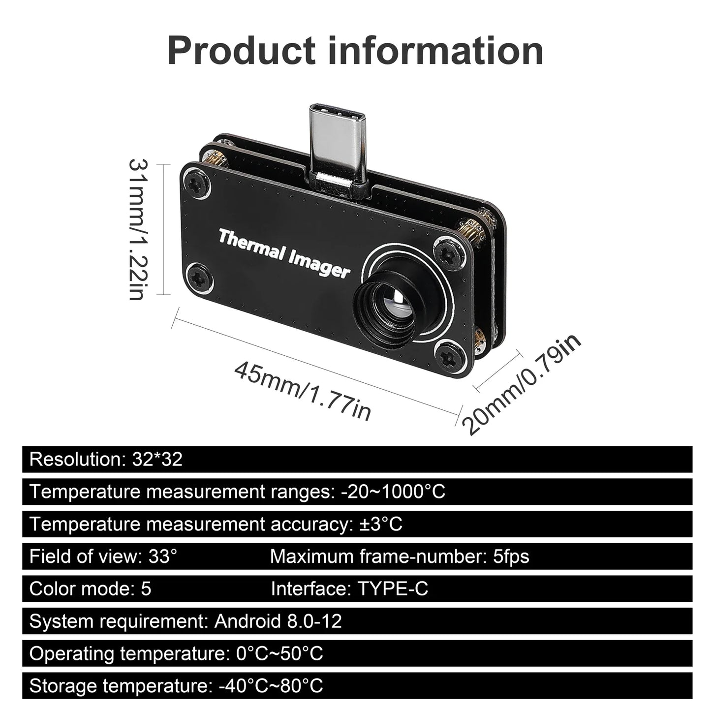 Type-C Multifunction Temperature Measurement Meter