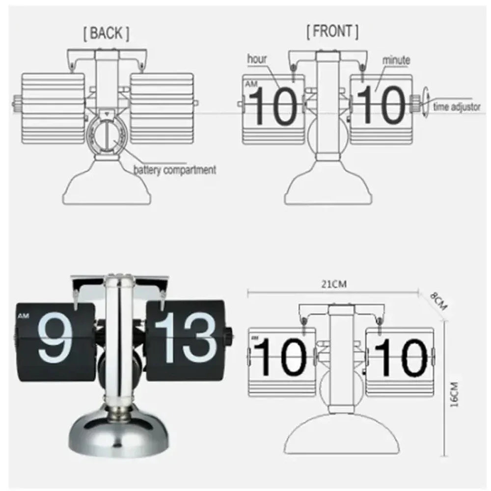 Retro Automatic Flip Clock