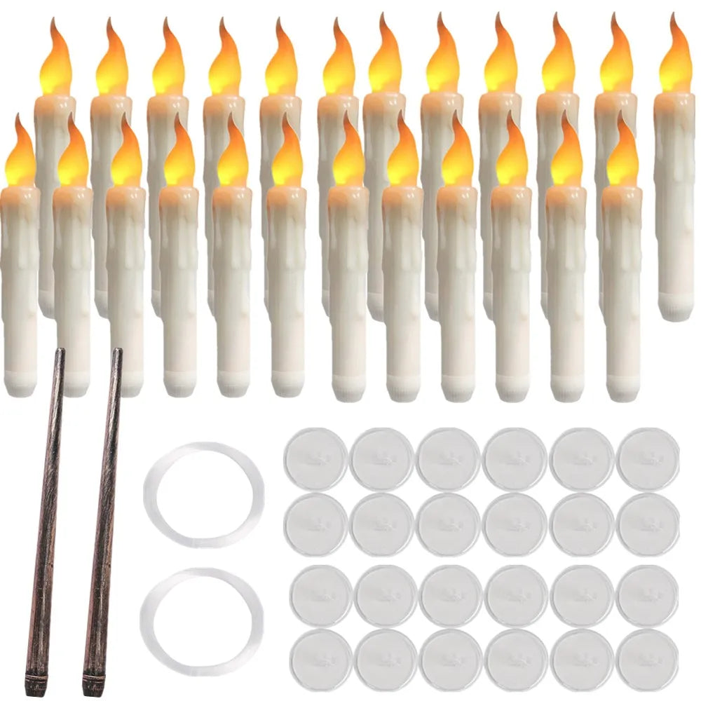 LED Candles with Magic Wand