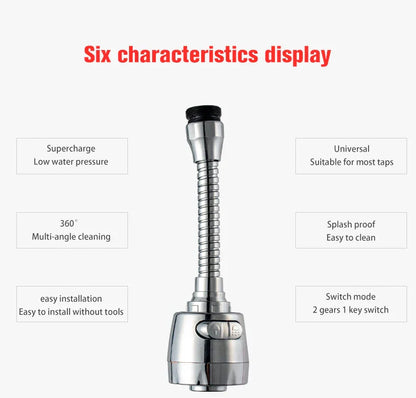 360 Degree Rotatable High Pressure Faucet - Wholesalus