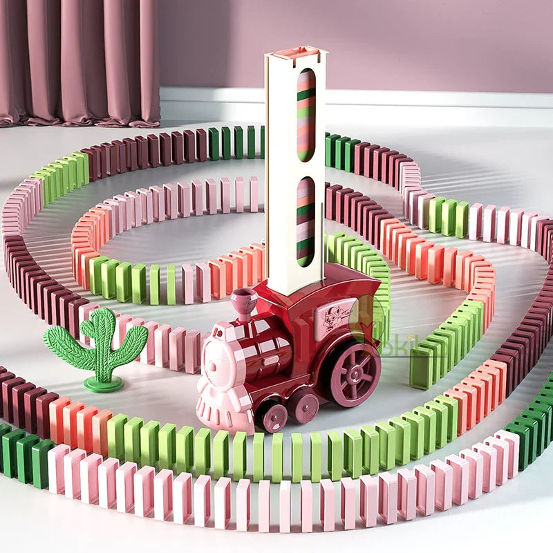 Kids Automatic Laying Domino Train