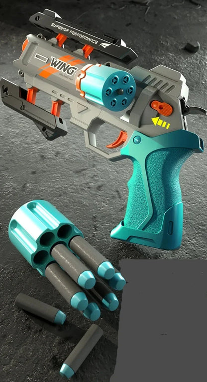 Soft Bullet Revolver Gun Toy - Wholesalus