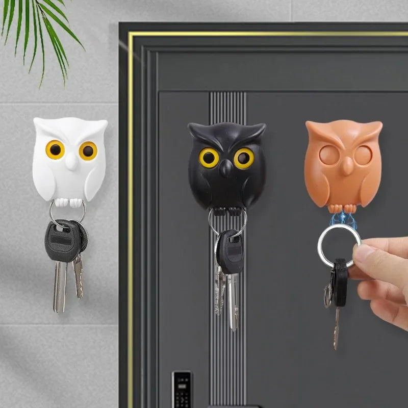 Self Adhesive Magnetic Owl Key Holder