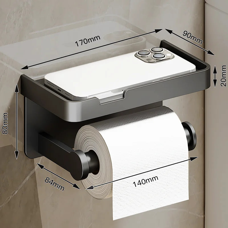 Wall-Mounted Aluminum Alloy Tissue holder - Wholesalus