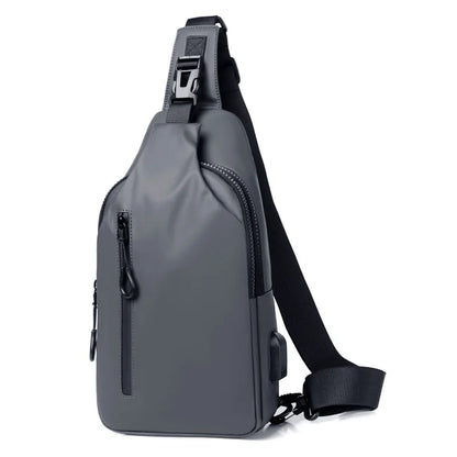 Waterproof Chest Bag with USB Charging Interface - Wholesalus
