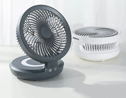 USB Rechargeable Fan with Lamp - Wholesalus