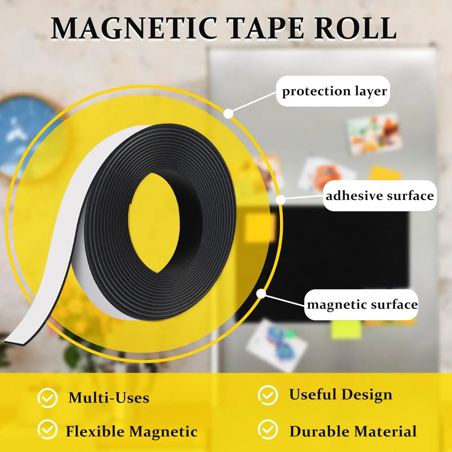 Self Adhesive Flexible Magnetic Strip