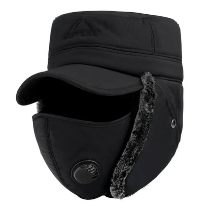 3 In 1 Thermal Face Mask Earmuffs Cap - Wholesalus