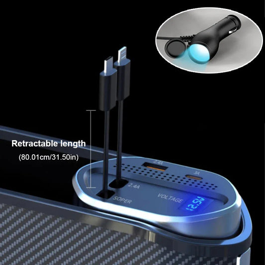 Car Seat Gap Charging Storage Box - Wholesalus