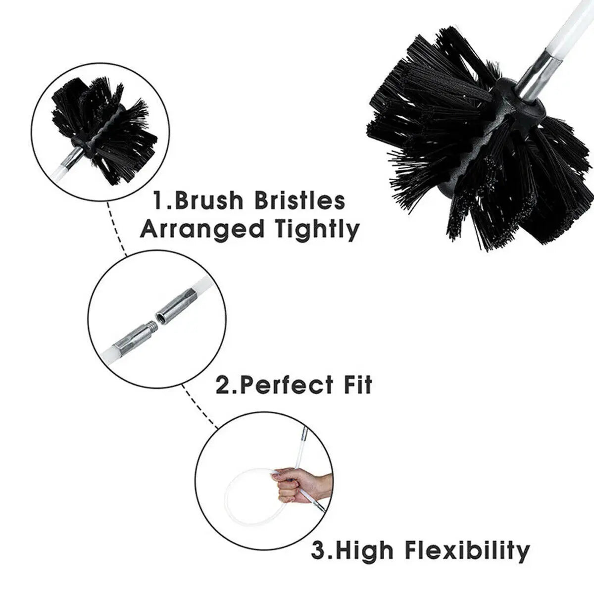 Chimney Cleaning Brush Kit