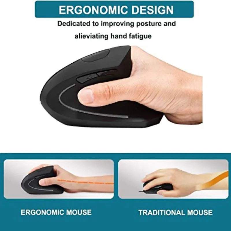 Ergonomic Wireless Vertical Mouse