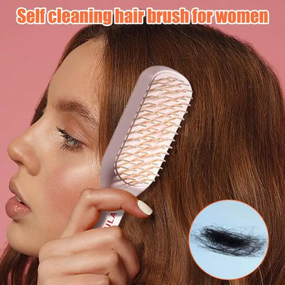 Self Cleaning Scalp Massage Comb - Wholesalus
