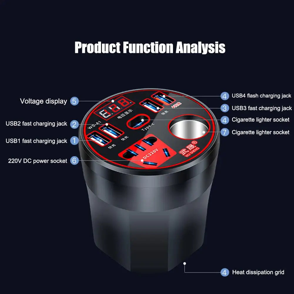 Car Multi-functional Charging Adapter