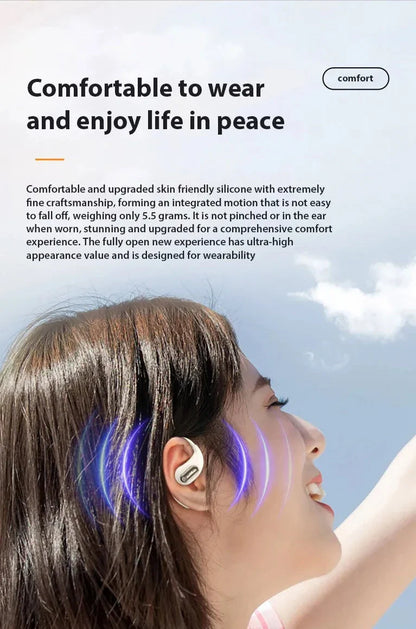 Bone Conduction Bluetooth Touch Control Earbuds - Wholesalus