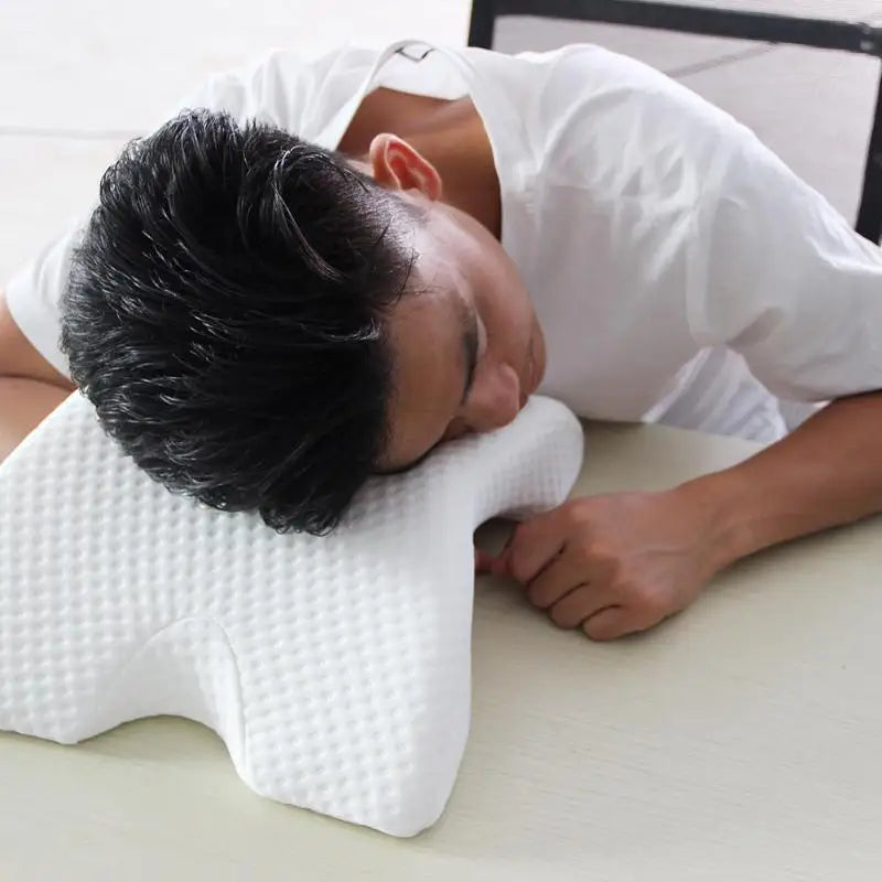 Curved Orthopedic Memory Foam Pillow