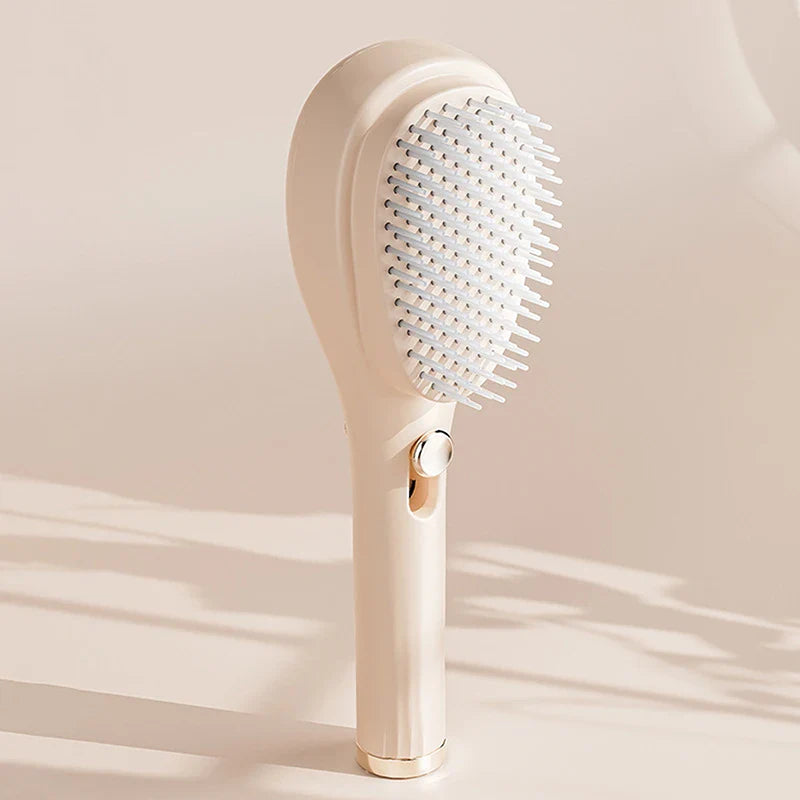 Retractable Self Cleaning Comb