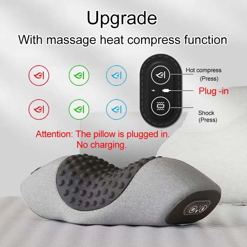 Hot Compression Vibrating Massage Pillow