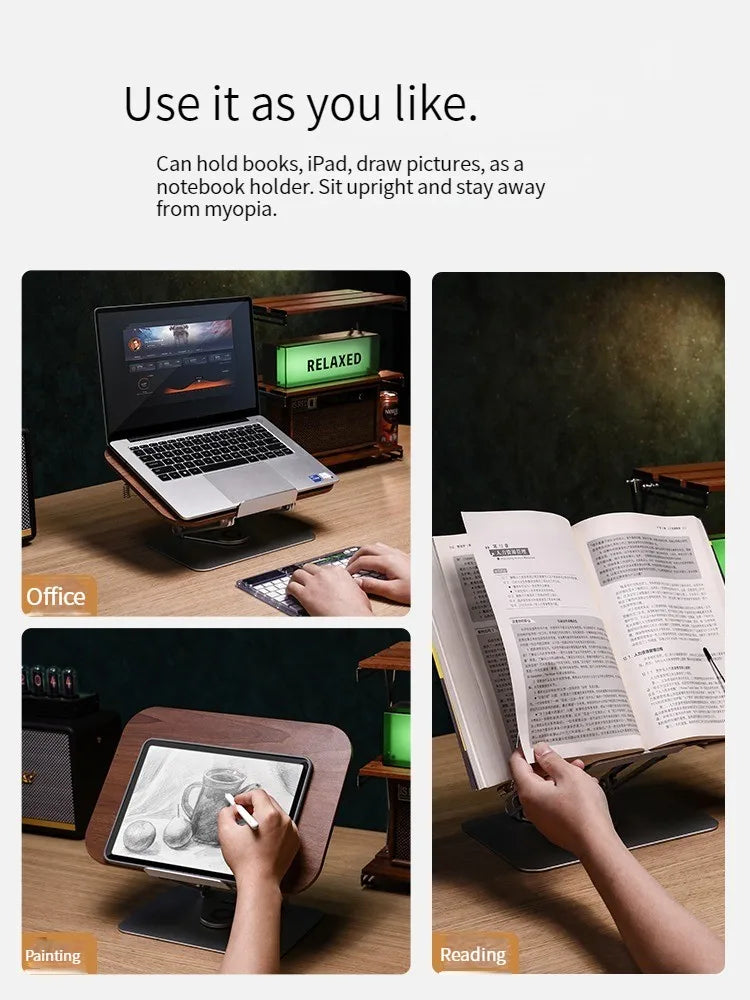 Multifunctional Adjustable Aluminum Alloy Reading Stand - Wholesalus