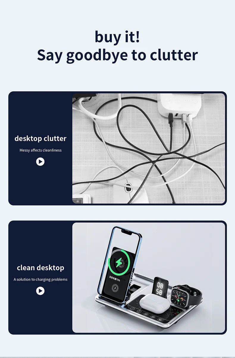 4 in 1 Magsafe Wireless Charging Station