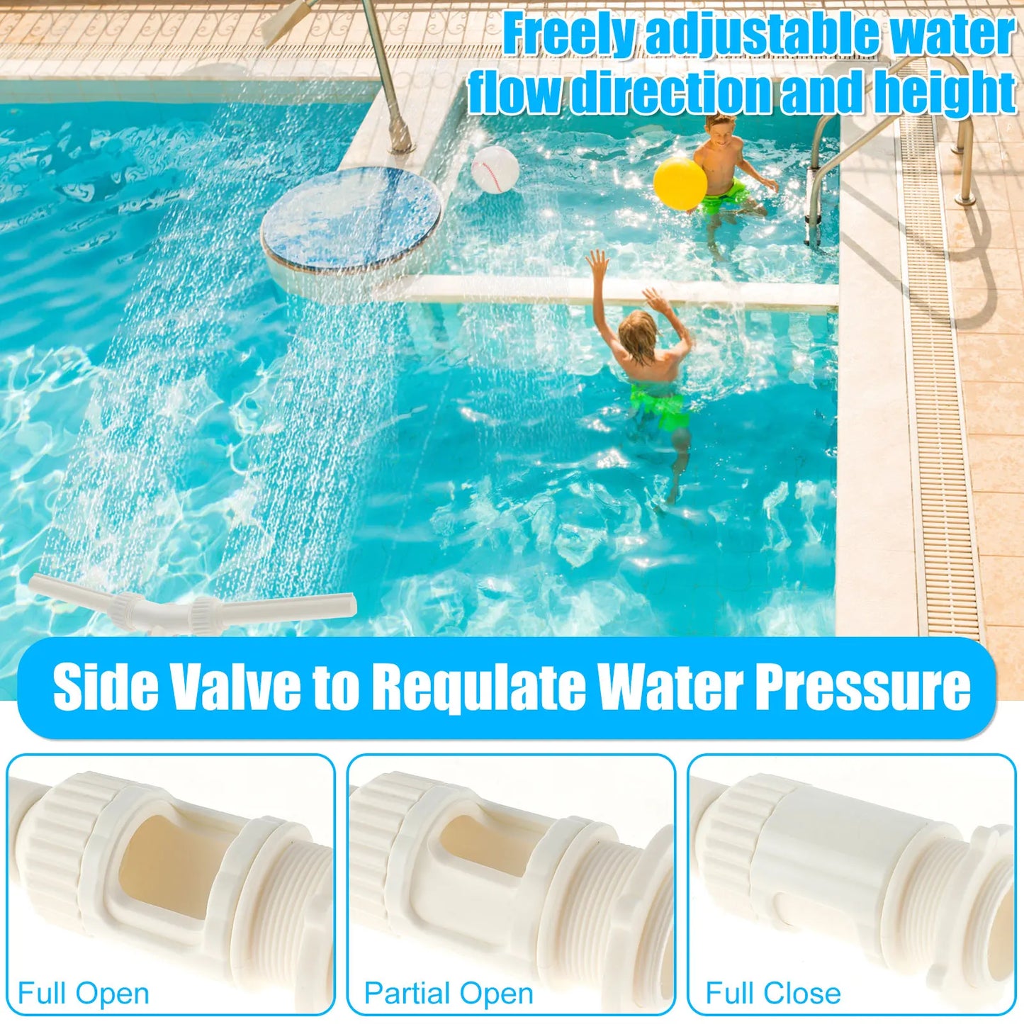 Swimming Pool Dual Spray Water Fountain