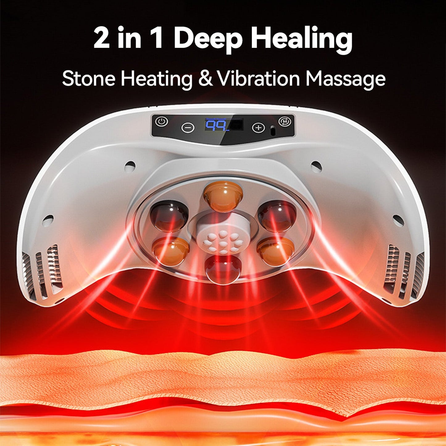 Megelin Stone Heated Waist Massager