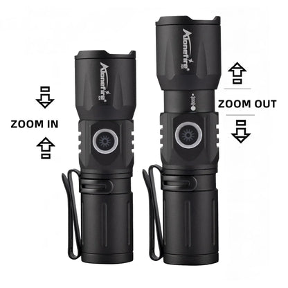Ultra Bright USB Telescopic Zoom Flashlight - Wholesalus