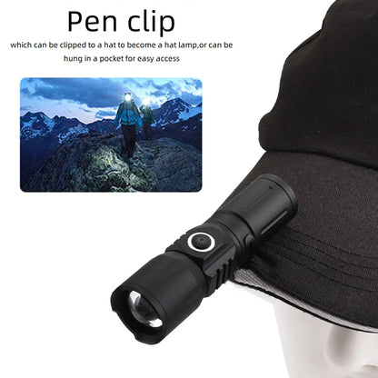 Ultra Bright USB Telescopic Zoom Flashlight - Wholesalus