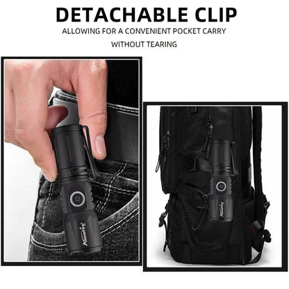 Ultra Bright USB Telescopic Zoom Flashlight - Wholesalus
