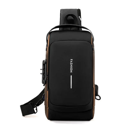 Waterproof Chest Bag with USB Charging Interface - Wholesalus