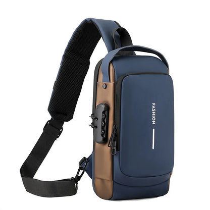 Waterproof Chest Bag with USB Charging Interface - Wholesalus