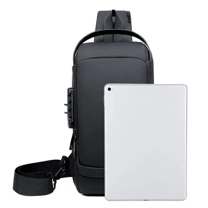 Waterproof Chest Bag with USB Charging Interface - Wholesalus