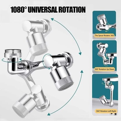 1080 Degree Rotating Faucet Extender - Dual Mode - Wholesalus