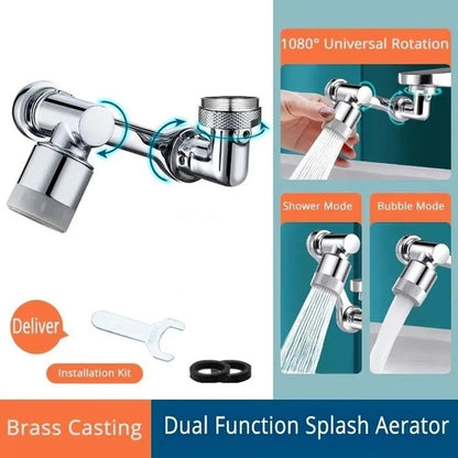 1080 Degree Rotating Faucet Extender - Dual Mode - Wholesalus