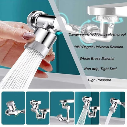 1080 Degree Rotating Faucet Extender - Dual Mode - Wholesalus