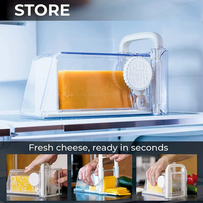Cheese Storage Container With Slicer - Wholesalus