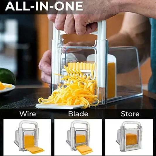 Cheese Storage Container With Slicer