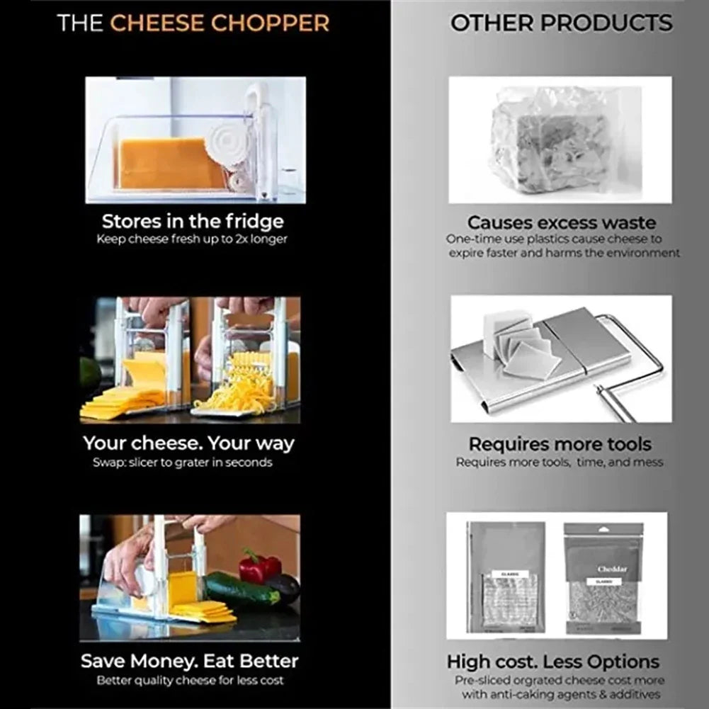 Cheese Storage Container With Slicer