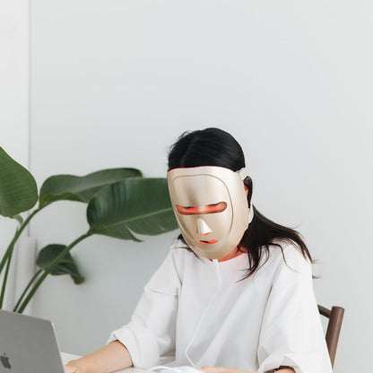 Eco Face Platinum LED Mask (Gold) - Wholesalus