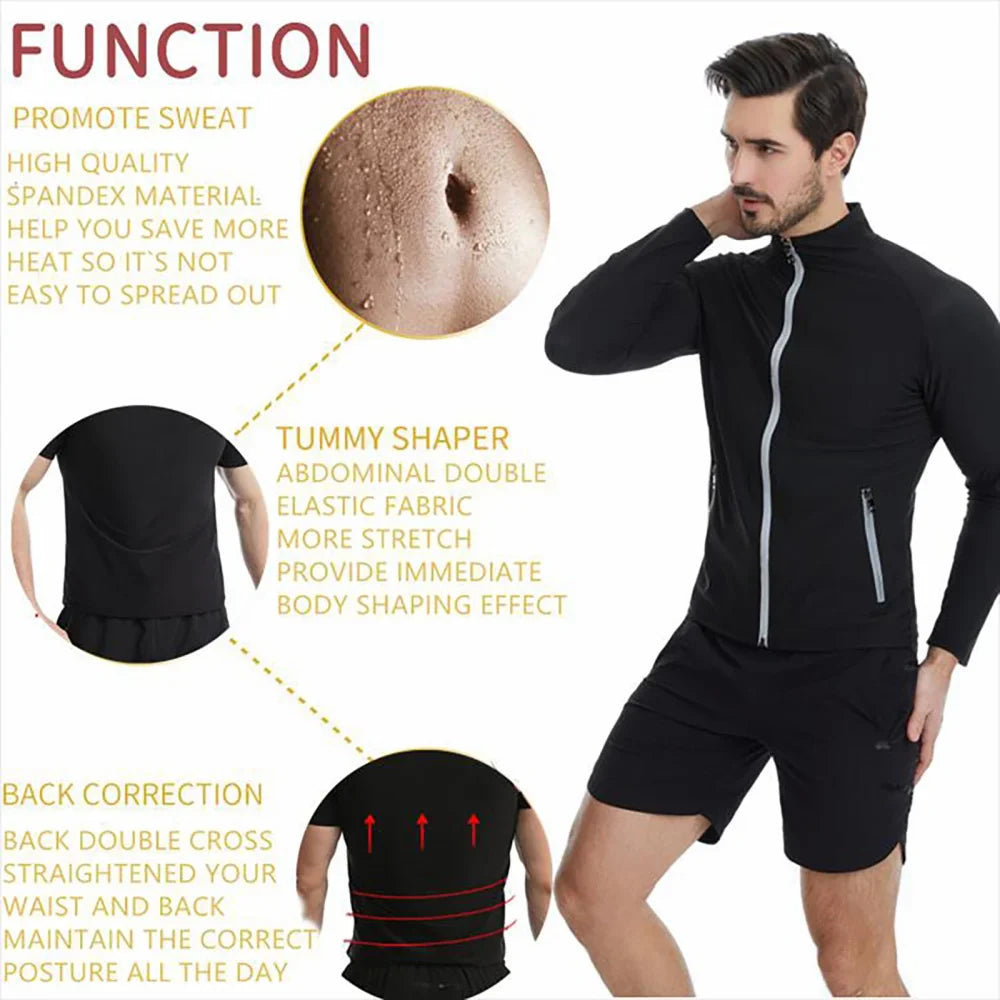 Sauna Sweat Compression Vest and Jacket