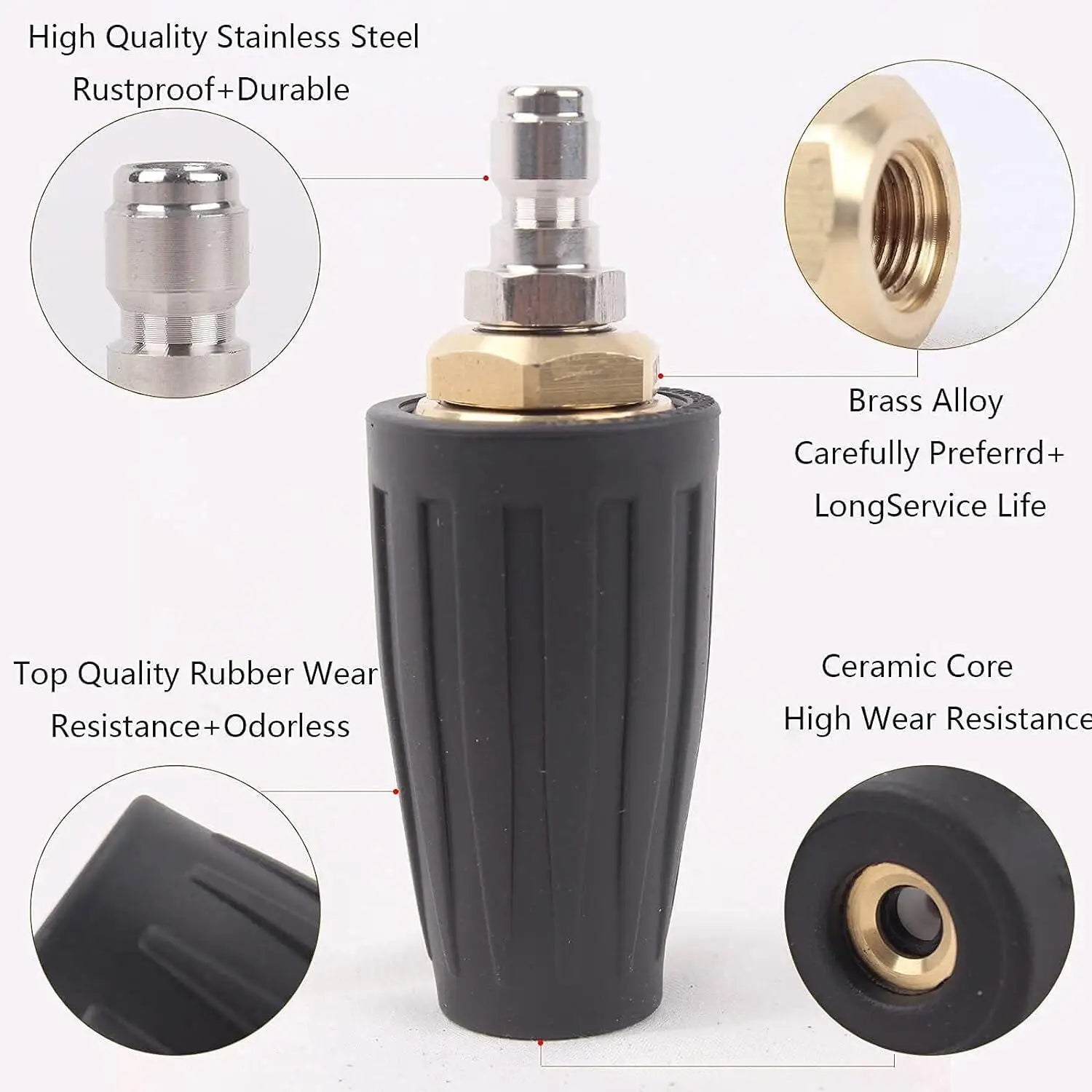 360 Rotating High Pressure  Nozzle Sprayer - Wholesalus