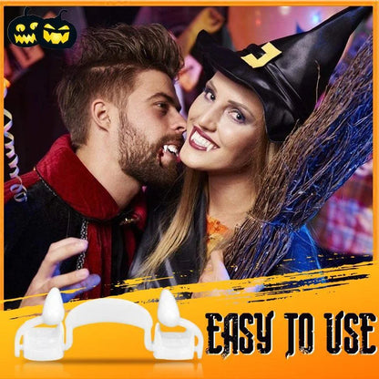  Retractable Halloween Vampire Fangs - Wholesalus